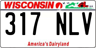 WI license plate 317NLV