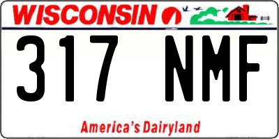 WI license plate 317NMF