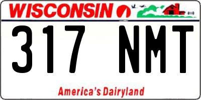 WI license plate 317NMT
