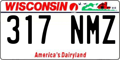 WI license plate 317NMZ