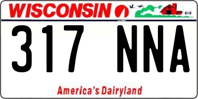 WI license plate 317NNA