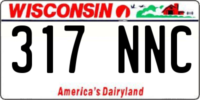 WI license plate 317NNC