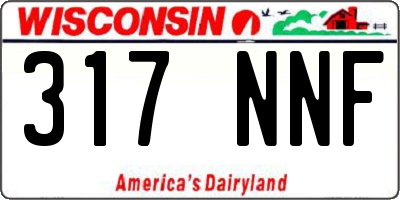 WI license plate 317NNF