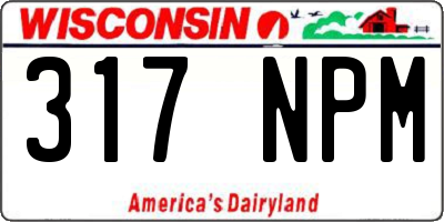WI license plate 317NPM
