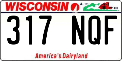 WI license plate 317NQF