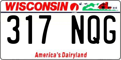 WI license plate 317NQG