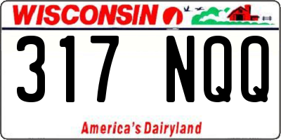 WI license plate 317NQQ