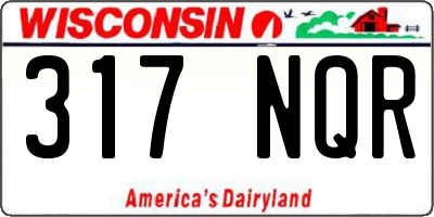 WI license plate 317NQR