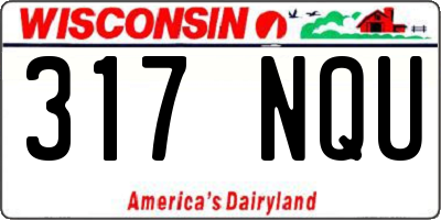 WI license plate 317NQU