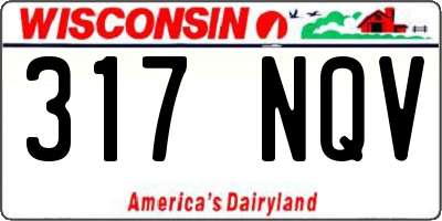 WI license plate 317NQV