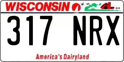 WI license plate 317NRX