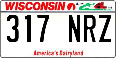 WI license plate 317NRZ