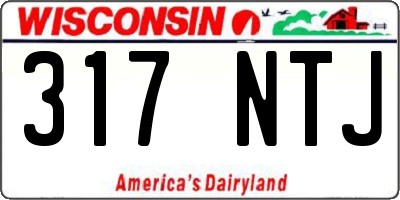 WI license plate 317NTJ
