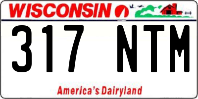 WI license plate 317NTM