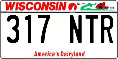 WI license plate 317NTR