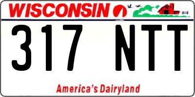 WI license plate 317NTT