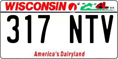 WI license plate 317NTV