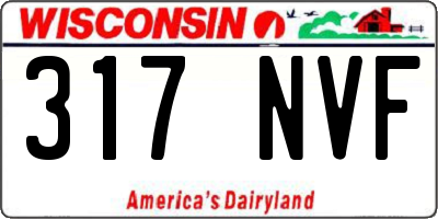 WI license plate 317NVF