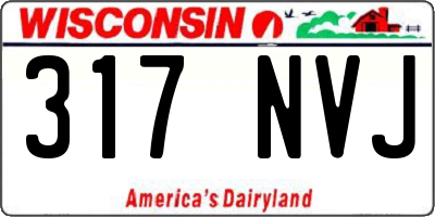 WI license plate 317NVJ