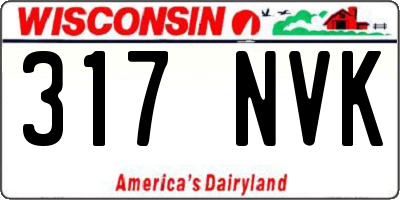 WI license plate 317NVK
