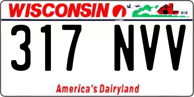 WI license plate 317NVV