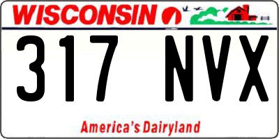 WI license plate 317NVX