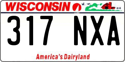 WI license plate 317NXA