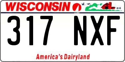WI license plate 317NXF