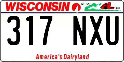 WI license plate 317NXU