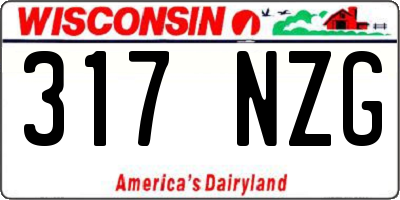 WI license plate 317NZG