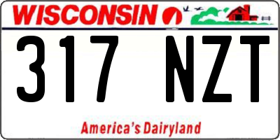 WI license plate 317NZT