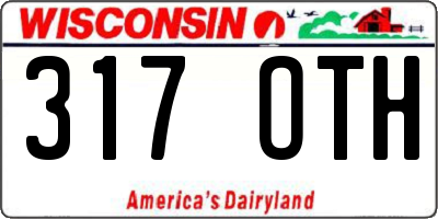 WI license plate 317OTH