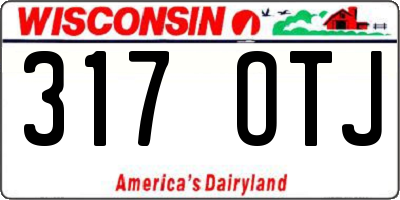 WI license plate 317OTJ