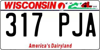 WI license plate 317PJA