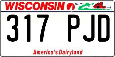 WI license plate 317PJD
