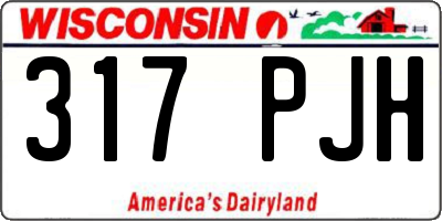 WI license plate 317PJH