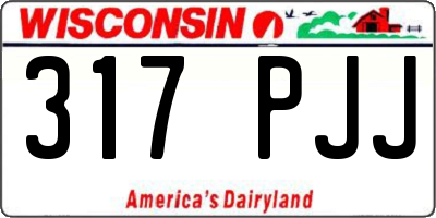 WI license plate 317PJJ