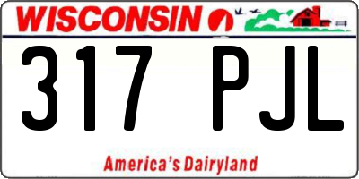 WI license plate 317PJL