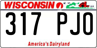 WI license plate 317PJO