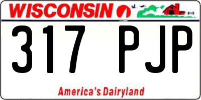WI license plate 317PJP