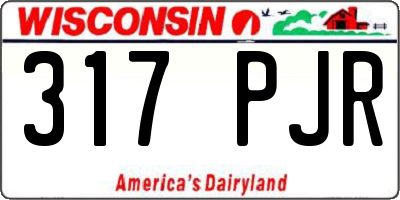 WI license plate 317PJR