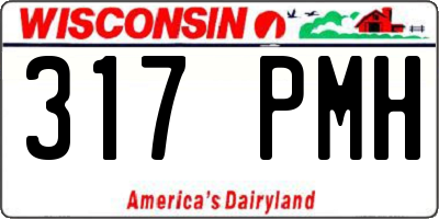 WI license plate 317PMH