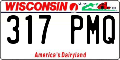WI license plate 317PMQ
