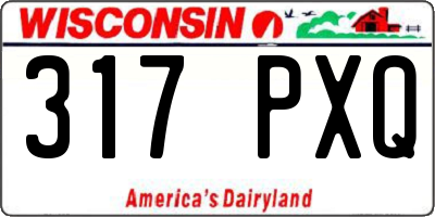 WI license plate 317PXQ