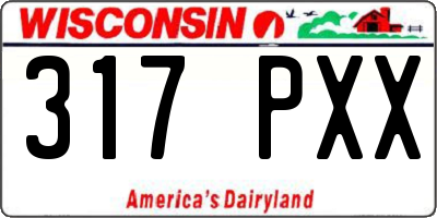 WI license plate 317PXX
