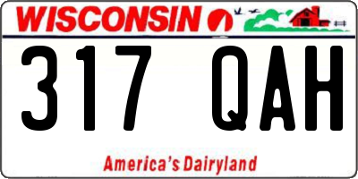 WI license plate 317QAH