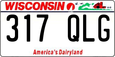 WI license plate 317QLG