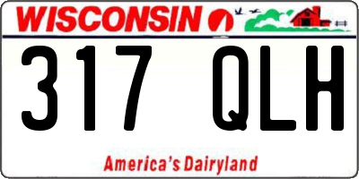 WI license plate 317QLH