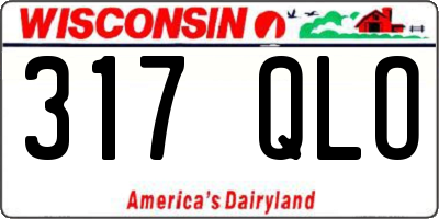 WI license plate 317QLO