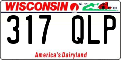 WI license plate 317QLP